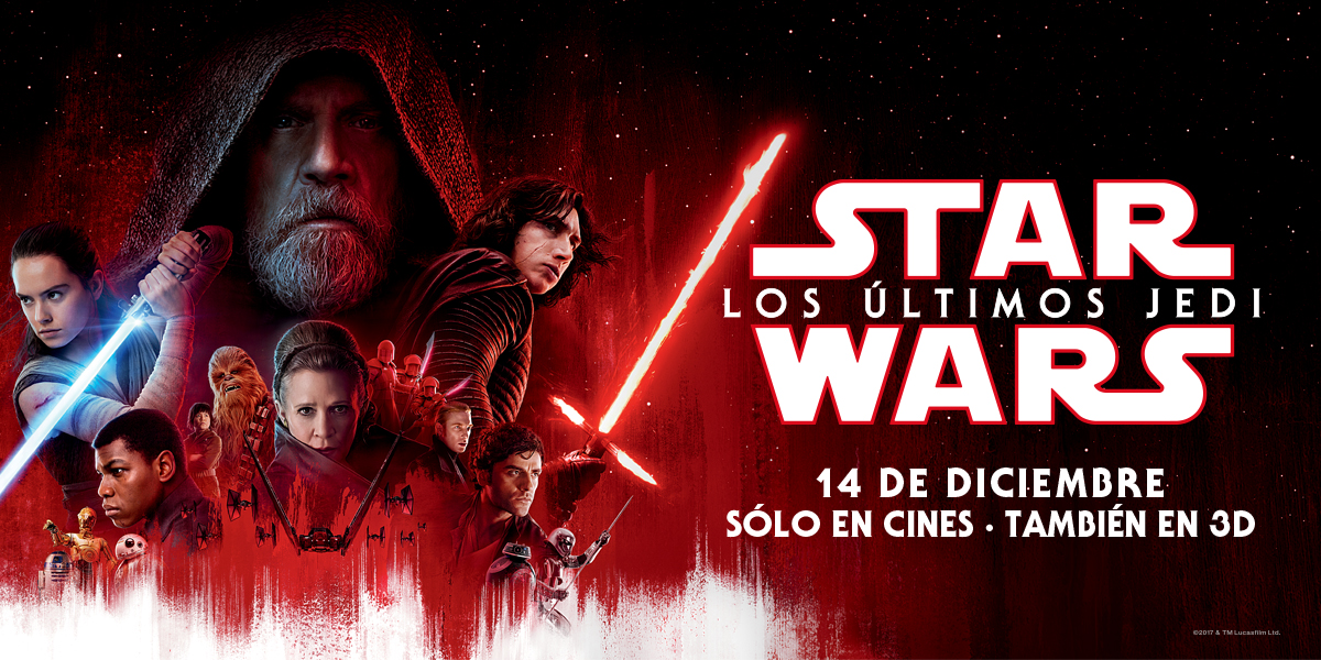  Participa por una entrada doble para la premiere en IMAX y fabulosos premios de “Star Wars: Los últimos jedi”