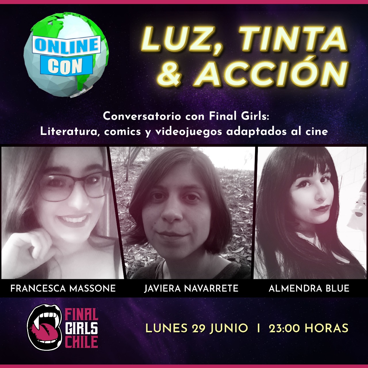  Final Girls Chile estará presente en “Online Con” la primera convención geek online